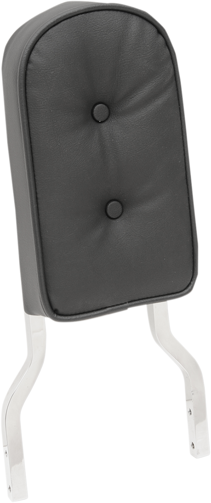 DRAG SPECIALTIES SEATS Sissy Bar Pad - Tall - Pillow W/Piping - Black 0822-0300