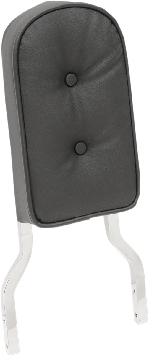 DRAG SPECIALTIES SEATS Sissy Bar Pad - Tall - Pillow W/Piping - Black 0822-0300