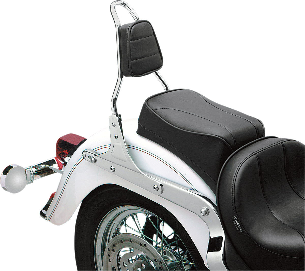 DRAG SPECIALTIES SEATS Tapered Backrest Pad - Stitched 0822-0338