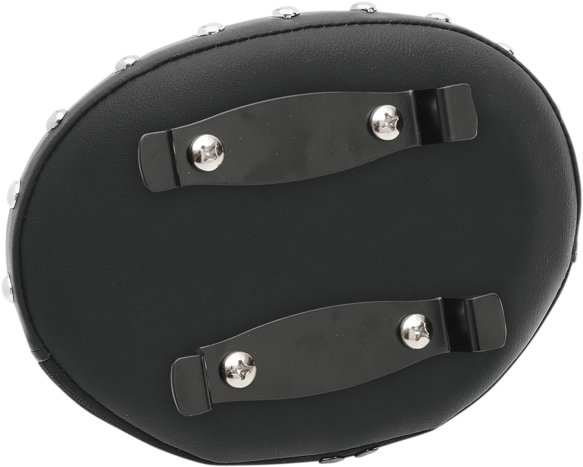 DRAG SPECIALTIES SEATS Studded Oval Sissy Bar Pad - Black 0822-0342