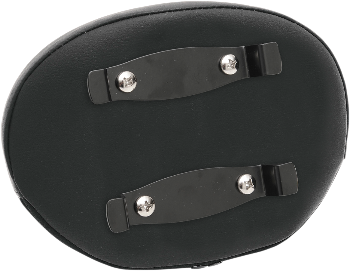 DRAG SPECIALTIES SEATS Smooth Oval Sissy Bar Pad - Black 0822-0343