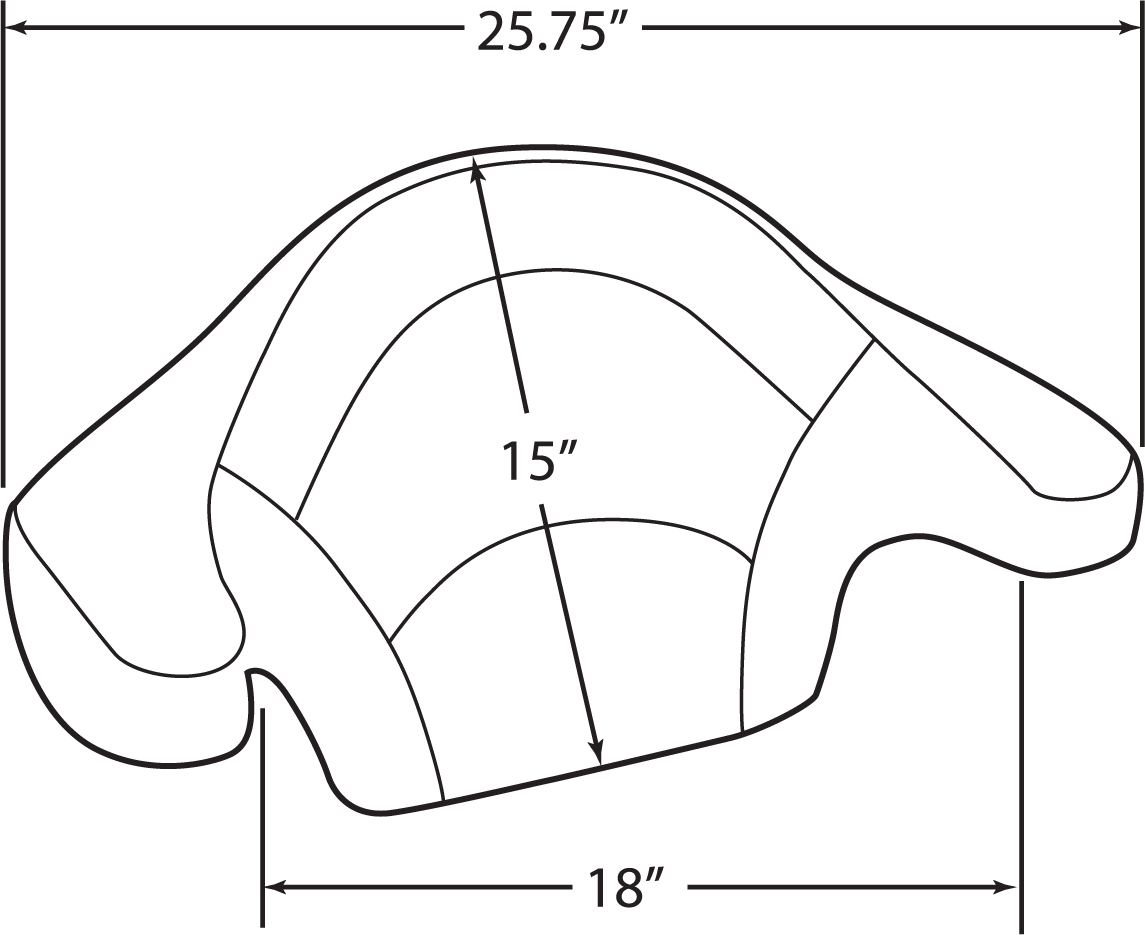 DRAG SPECIALTIES SEATS Tourpak Pad - Double Diamond Stitched - FLHR/S '14-'25 0822-0356