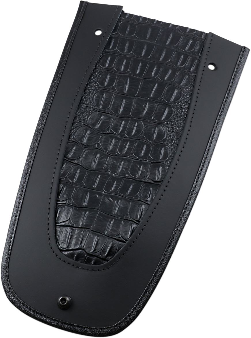 DRAG SPECIALTIES SEATS Fender Skin - Embossed Faux Gator Leather Center 1405-0139