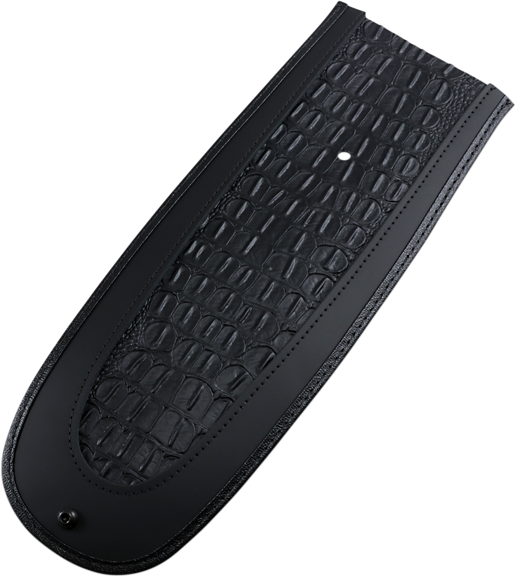 DRAG SPECIALTIES SEATS Fender Skin - Embossed Faux Gator Leather Center 1405-0136