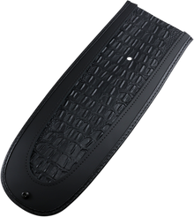 DRAG SPECIALTIES SEATS Fender Skin - Embossed Faux Gator Leather Center 1405-0136