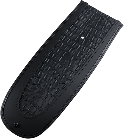DRAG SPECIALTIES SEATS Fender Skin - Embossed Faux Gator Leather Center 1405-0136