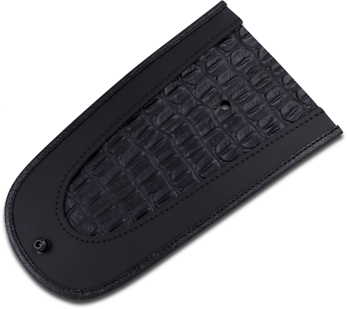 DRAG SPECIALTIES SEATS Fender Skin - Embossed Faux Gator Leather Center 1405-0142