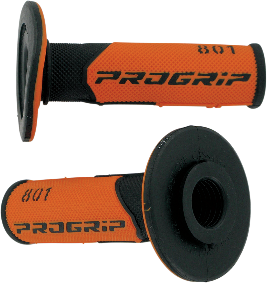 PRO GRIP 801 Hybrid Duo-Density Cross Grips - Black/Orange PA080100NEAC