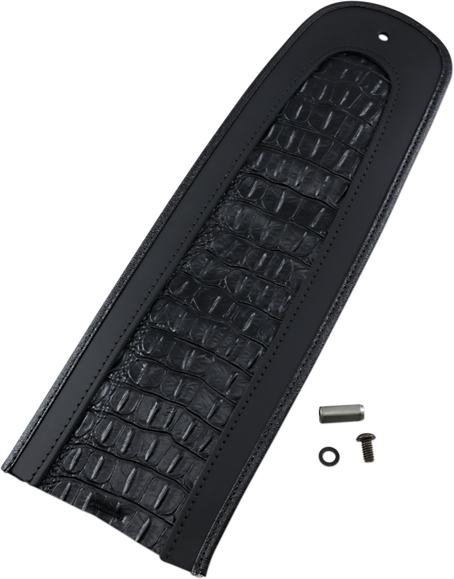 DRAG SPECIALTIES SEATS Fender Skin - Embossed Faux Gator Leather Center 1405-0154