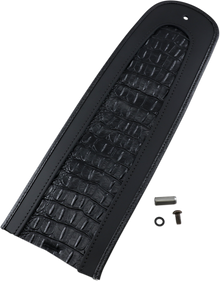 DRAG SPECIALTIES SEATS Fender Skin - Embossed Faux Gator Leather Center 1405-0154