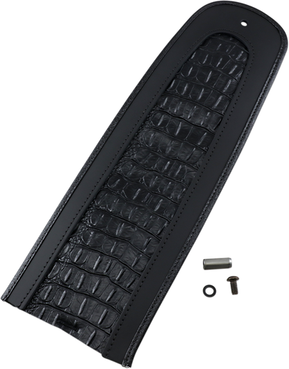 DRAG SPECIALTIES SEATS Fender Skin - Embossed Faux Gator Leather Center 1405-0154