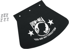 DRAG SPECIALTIES SEATS Mud Flap - POW-MIA - 10-1/2" W x 8" H 1420-0046
