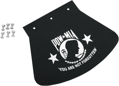 DRAG SPECIALTIES SEATS Mud Flap - POW-MIA - 10-1/2" W x 8" H 1420-0046