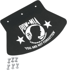 DRAG SPECIALTIES SEATS Mud Flap - POW-MIA - 9-1/2" W x 6-1/2" H 1420-0045