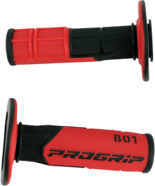 PRO GRIP 801 Hybrid Duo-Density Cross Grips - Black/Red PA080100NERO