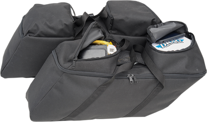 DRAG SPECIALTIES SEATS Saddlebag Liners - Black - FL '14-'22 3501-0942