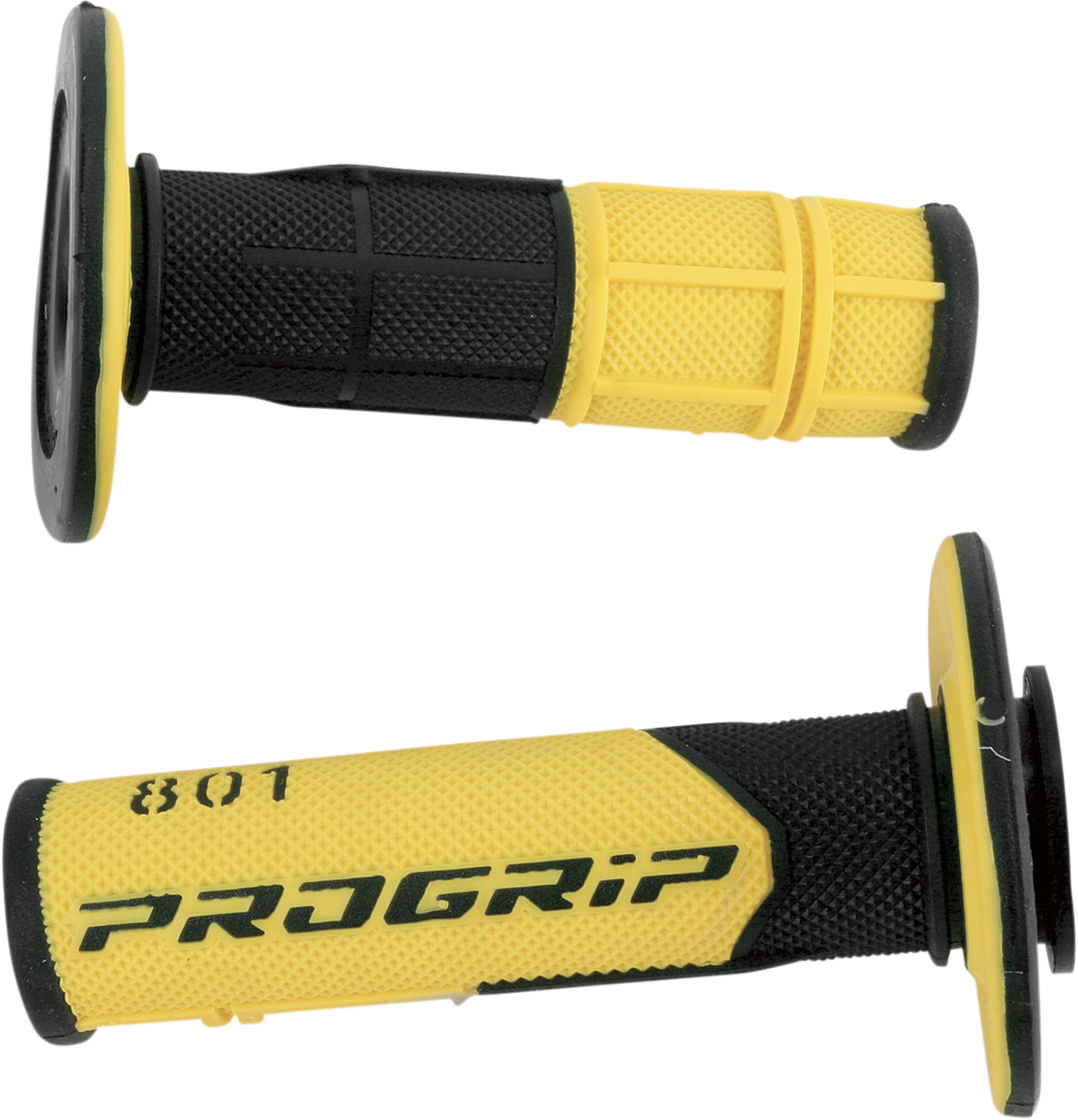PRO GRIP 801 Hybrid Duo-Density Cross Grips - Black/Yellow PA080100NEGI