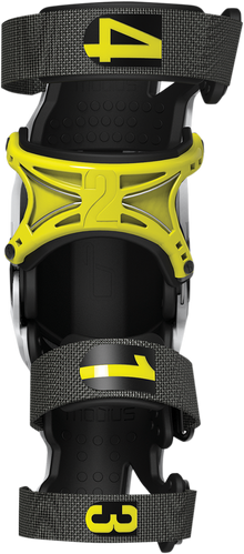 MOBIUS X8 Knee Braces - White/Yellow - XS 1010101