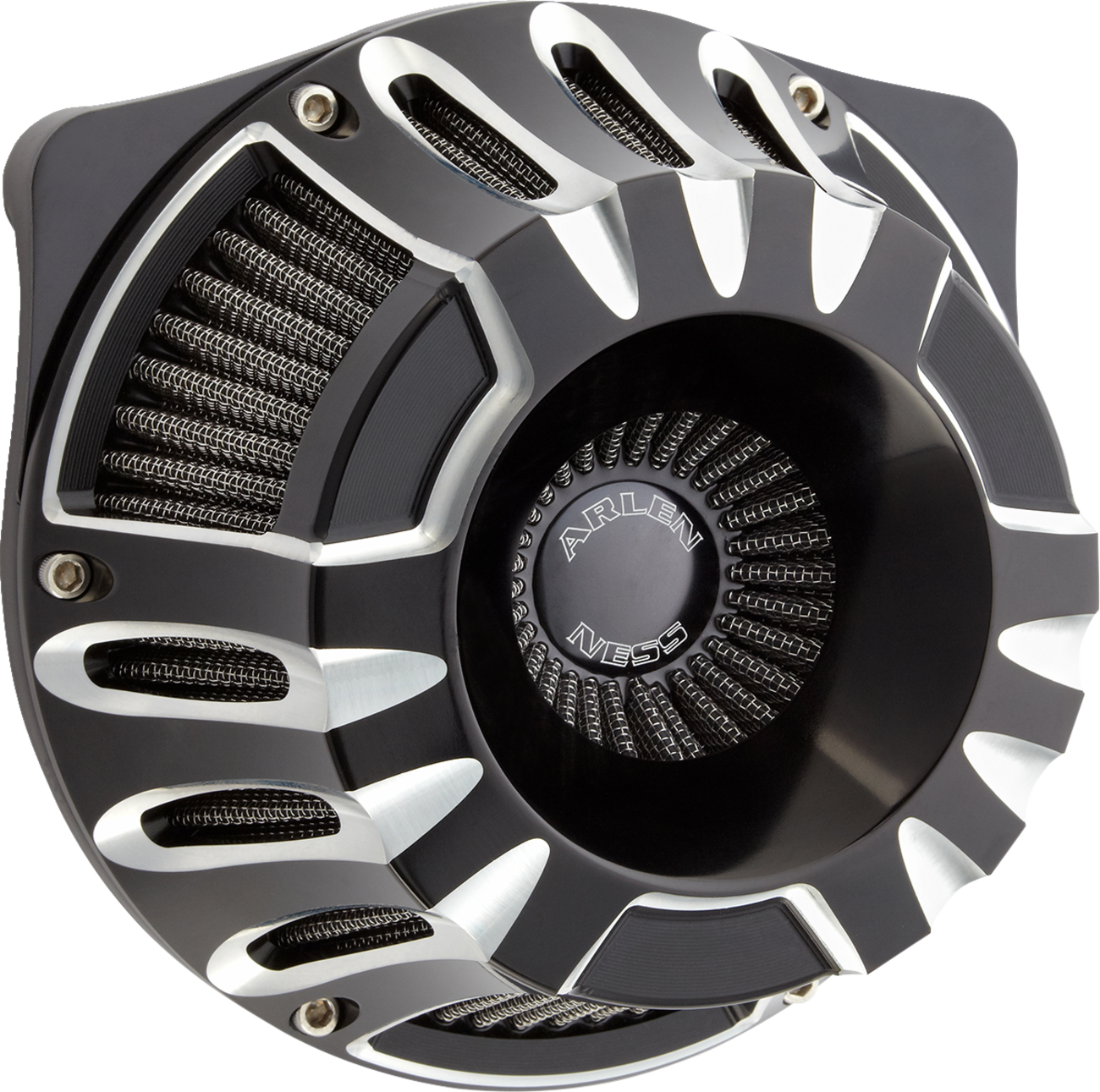 ARLEN NESS Inverted Series Air Cleaner Kit - Deep Cut - Black 600-227