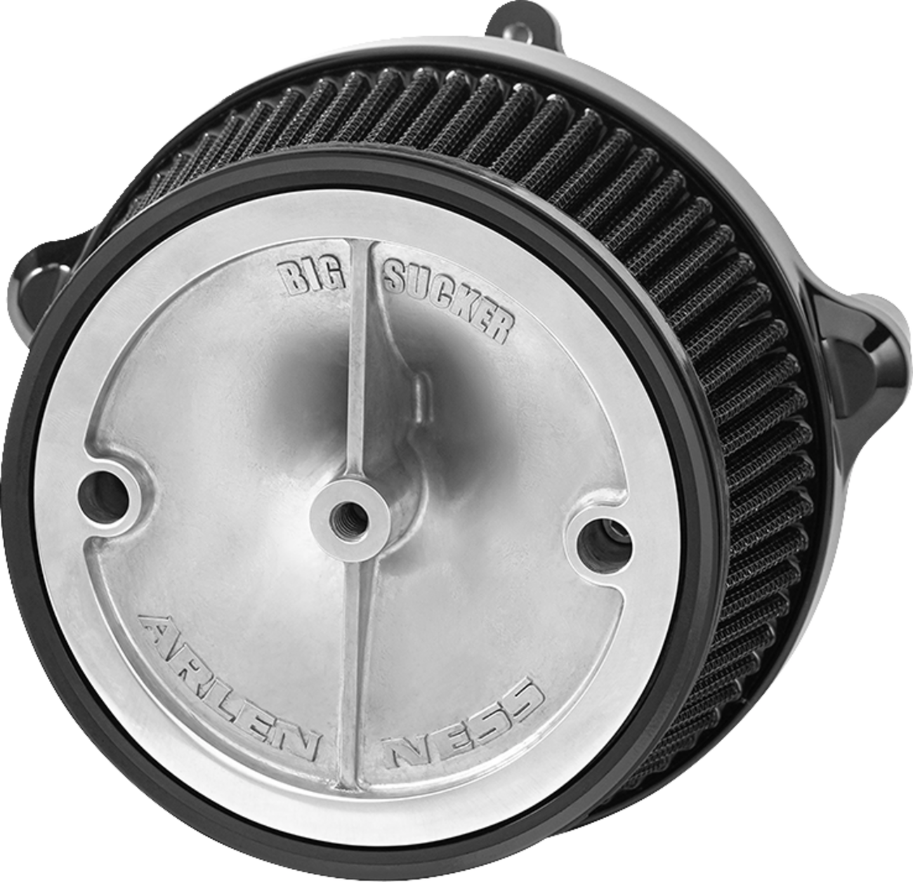 ARLEN NESS Big Sucker* Stage 1 Air Cleaner Kit with Cover - Beveled - Black 600-305