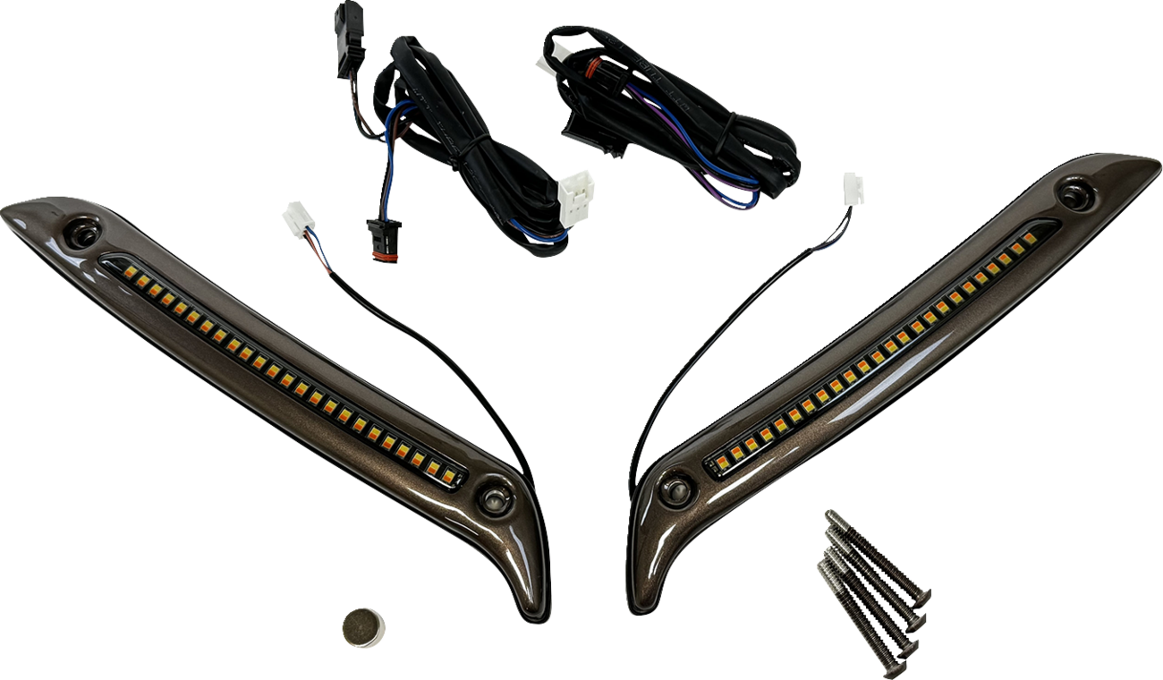 CUSTOM DYNAMICS LED Windshield Trim - Dark Bronze CD-LRST-WT-D