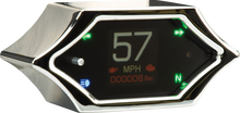 DAKOTA DIGITAL Handle Bar Mount Speedometer - With Signals - Spiked - Chrome MLX-5200