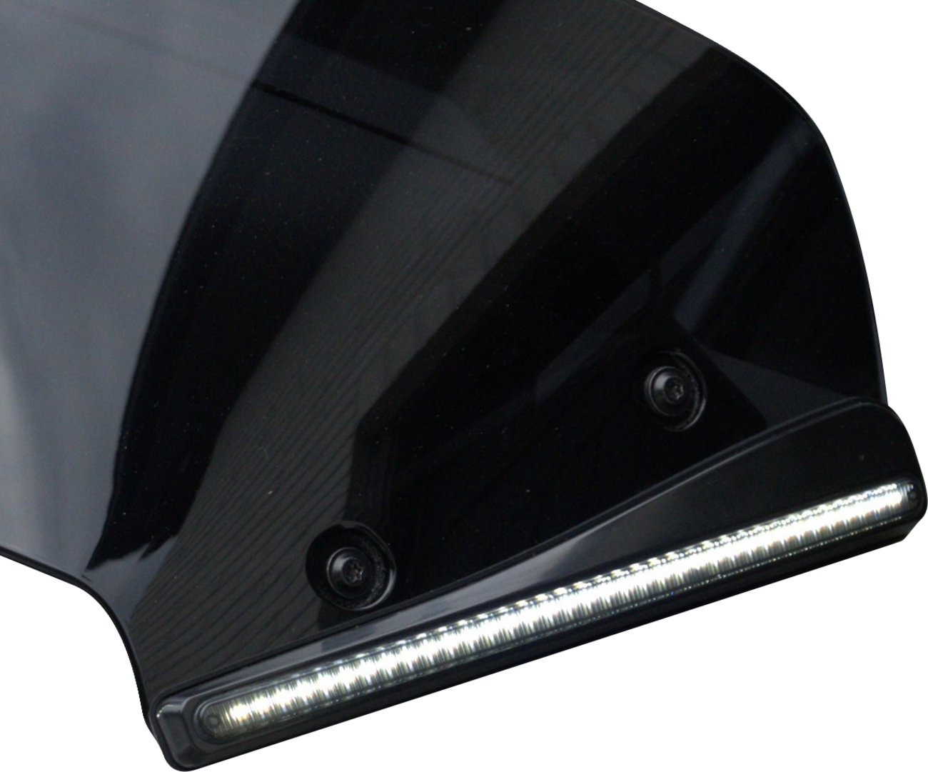 CUSTOM DYNAMICS Windshield Trim - LED - Turn Signal - Black - Smoke Lens CD-RG23-SWT-B