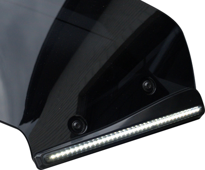CUSTOM DYNAMICS Windshield Trim - LED - Turn Signal - Black - Smoke Lens CD-RG23-SWT-B