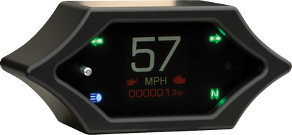 DAKOTA DIGITAL Handle Bar Mount Speedometer - With Signals - Spiked - Black MLX-5200-K