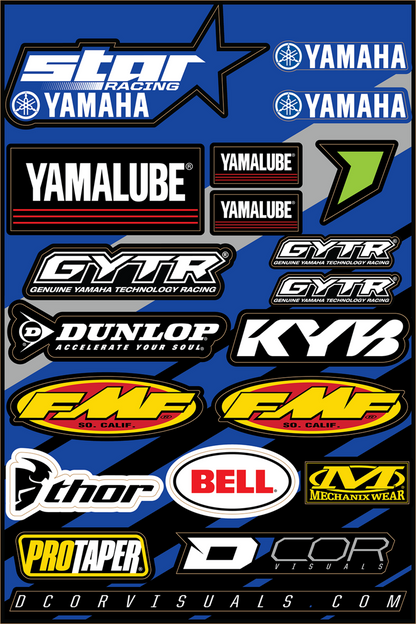 D'COR VISUALS Decal Sheet - Star Yamaha 40-50-116