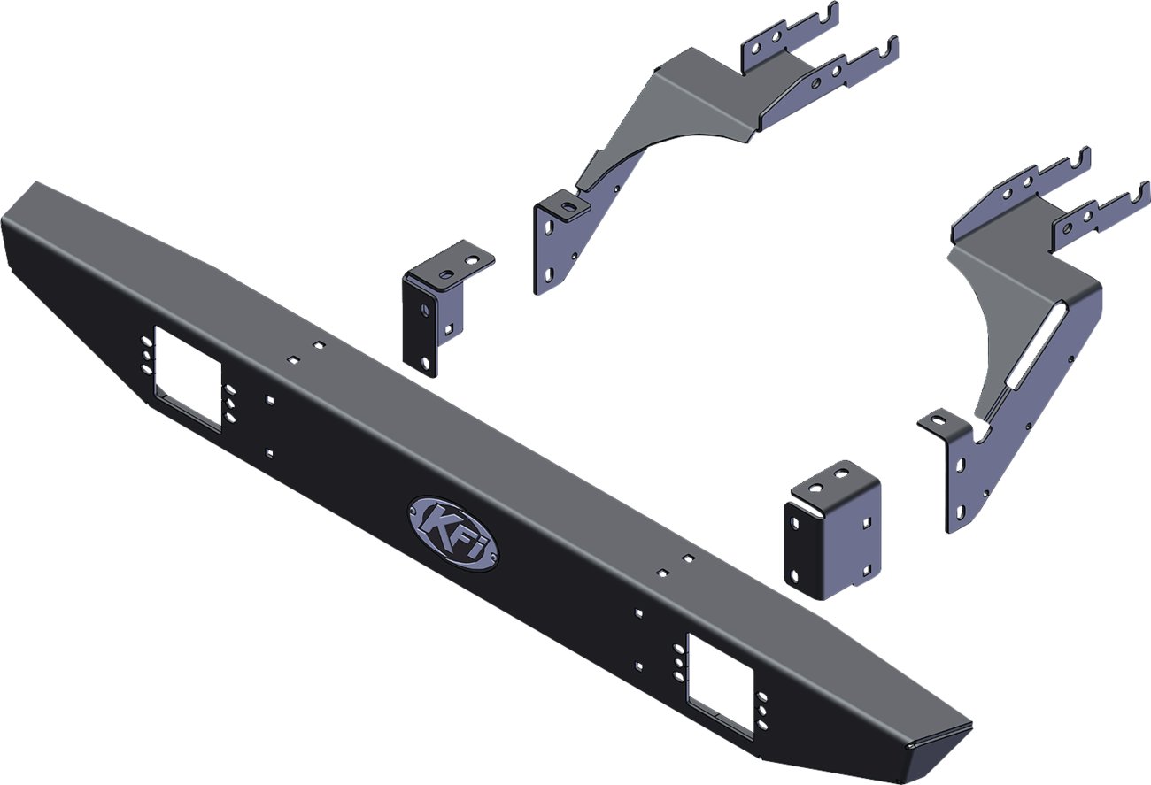 KFI PRODUCTS Rear Bumper - Formed - Polaris - General '21-'24 102080
