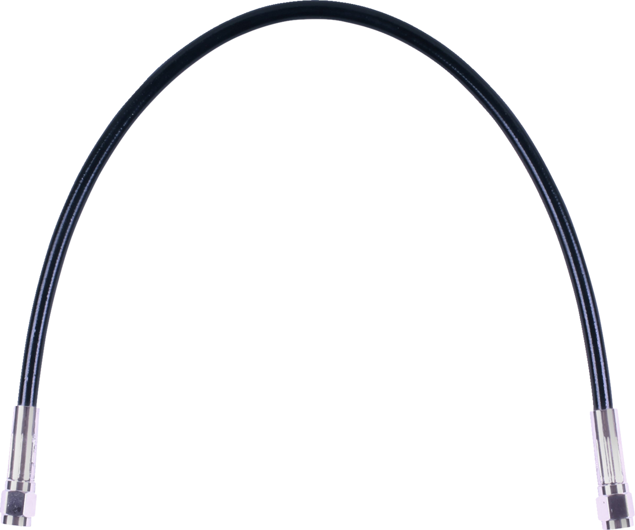 MAGNUM SHIELDING Universal XR Brake Line - 19" - Black w/ Chrome Fittings SBC0500-19