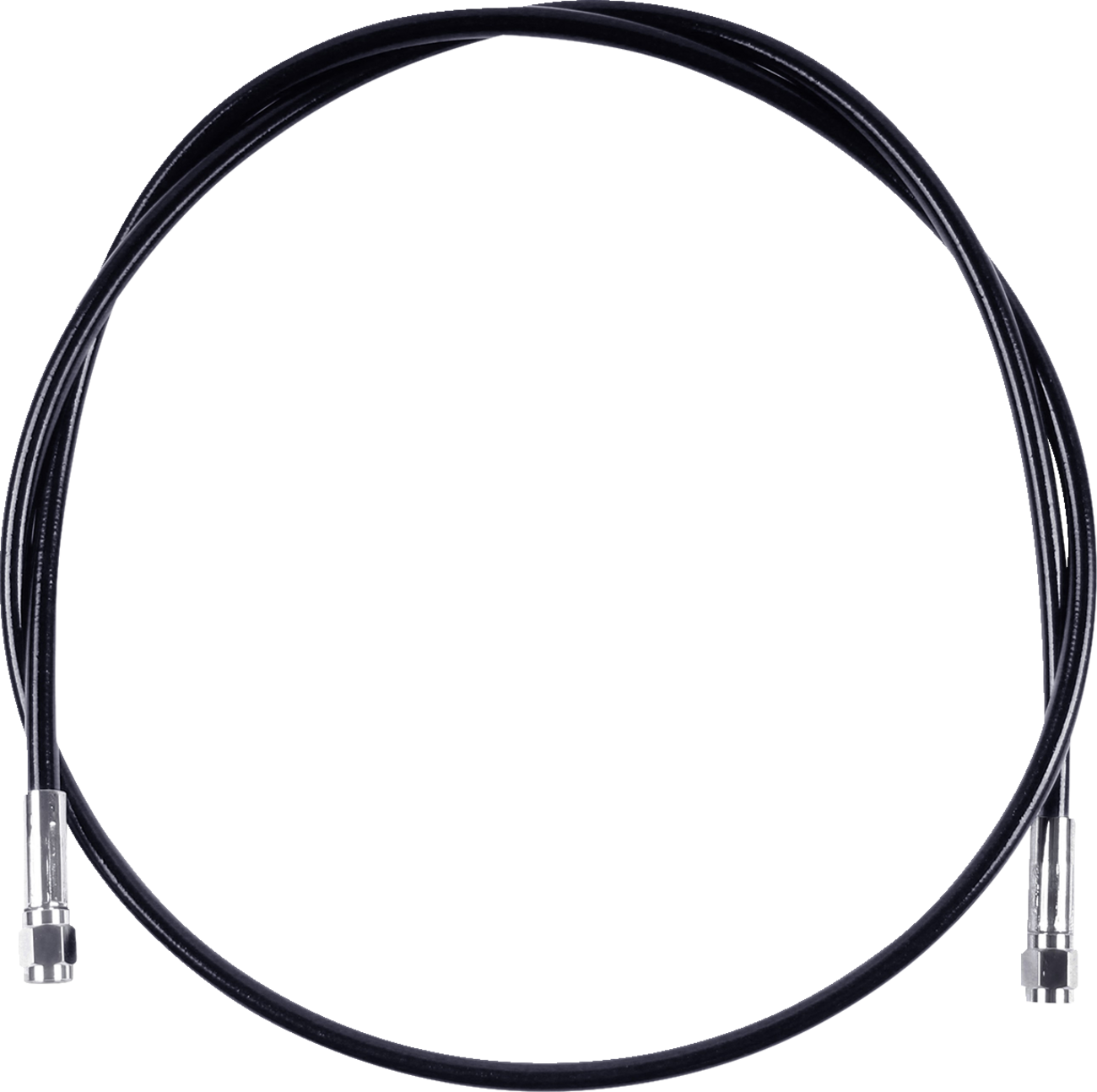 MAGNUM SHIELDING Universal XR Brake Line - 38" - Black w/ Chrome Fittings SBC0500-38