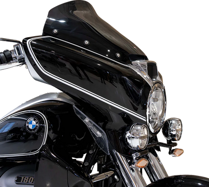 KLOCK WERKS Flare™ Windshield - 14-1/2" - Dark Smoke - BMW KWW-06-0608-DS