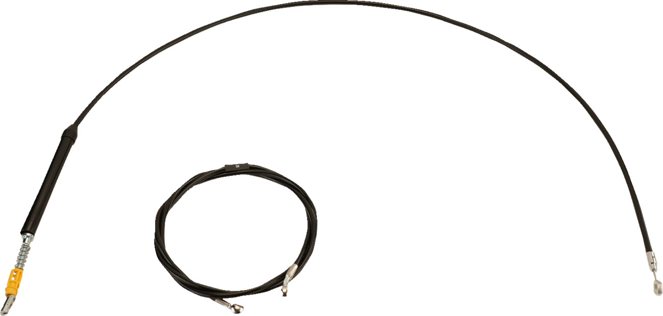 LA CHOPPERS Standard Black Vinyl Handlebar Cable/Brake Line Kit - 18"-20" Ape Hangers - '23-'25 Touring LA-8063KT-19B