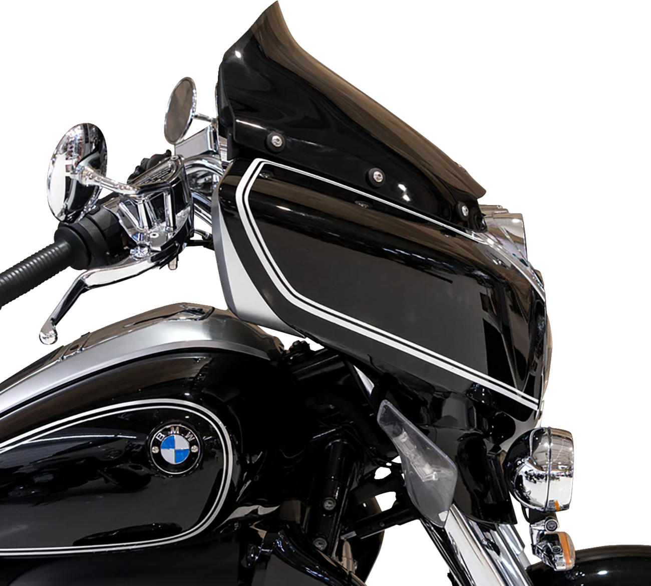 KLOCK WERKS Flare™ Windshield - 14-1/2" - Dark Smoke - BMW KWW-06-0608-DS
