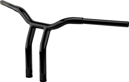 LA CHOPPERS One-Piece Kage Fighter Handlebar - Pullback - 12" x 1-1/4" - Black LA-7369-12B