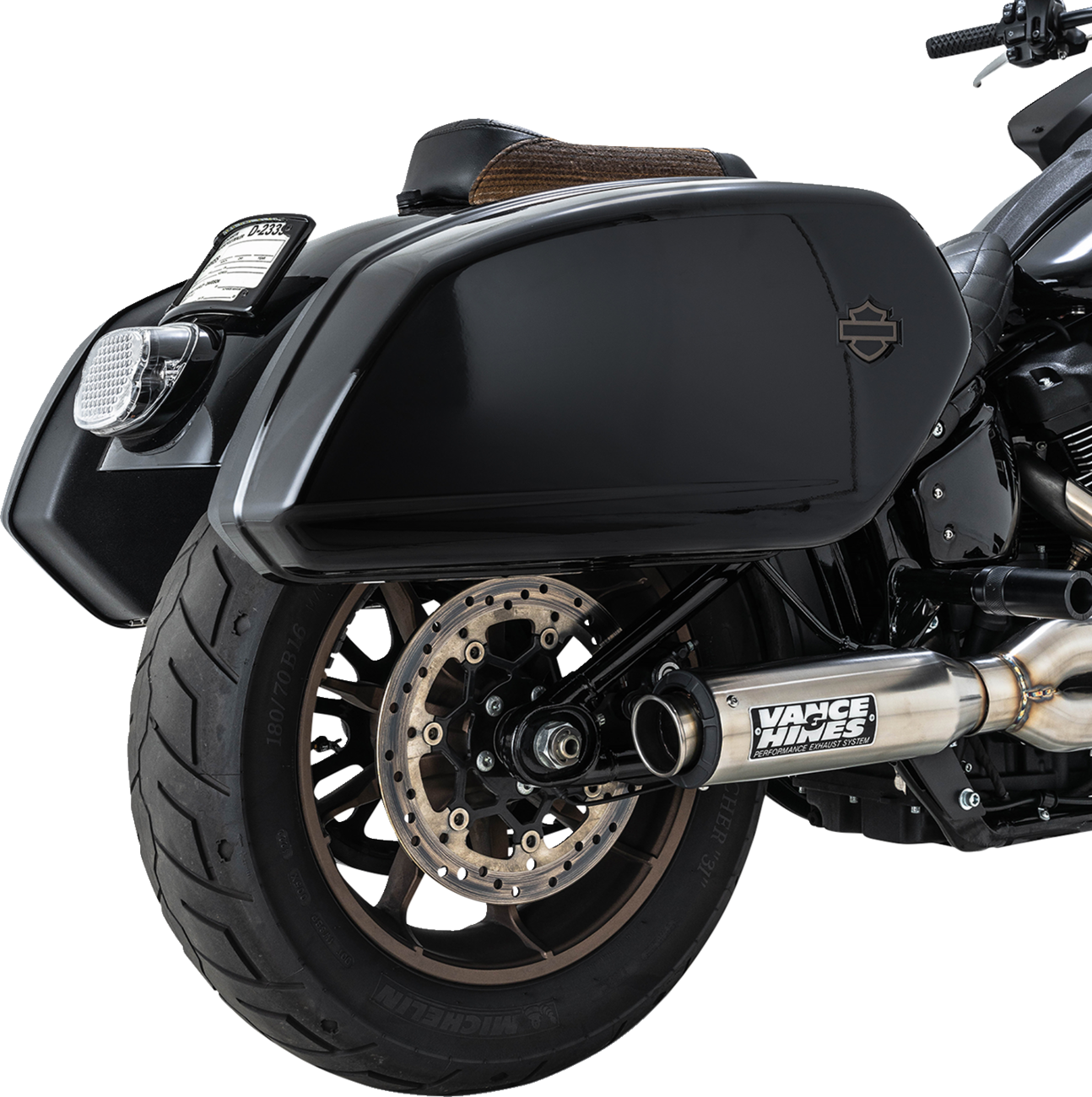 VANCE & HINES 2-into-1 Supersport Exhaust System - Brushed - Softail 27337