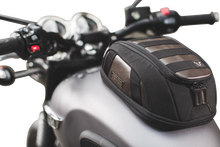 SW-MOTECH Legend Gear Magnetic Tank Bag - LT1 - 3 to 5.5 Liter - Black/Brown BC.TRS.00.401.10000