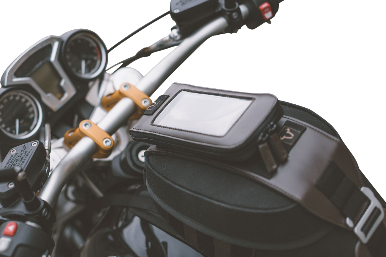 SW-MOTECH Legend Gear Smartphone Bag - LA3 - Black/Brown BC.TRS.00.405.10000