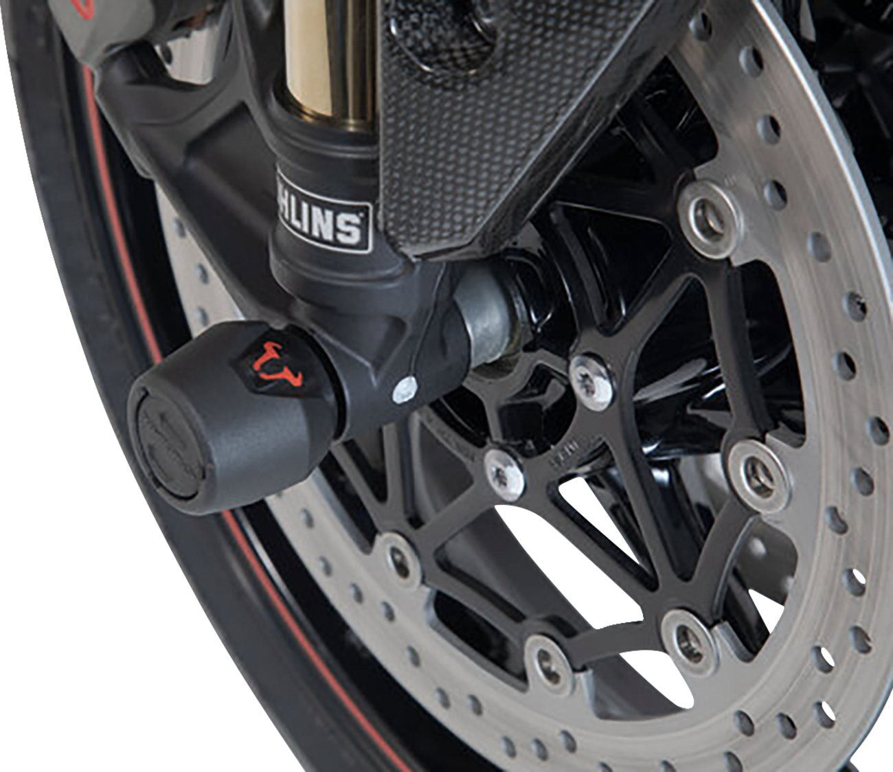 SW-MOTECH Axle Sliders - Front - Set - Triumph/Yamaha/Royal Enfield STP.11.176.10001/B