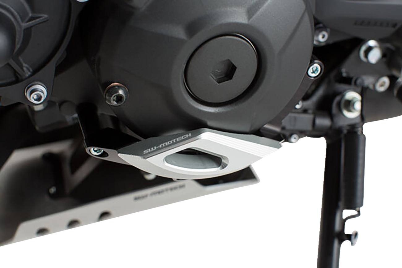 SW-MOTECH Engine Case Protector - Black/Silver - Yamaha MSS.06.599.10100