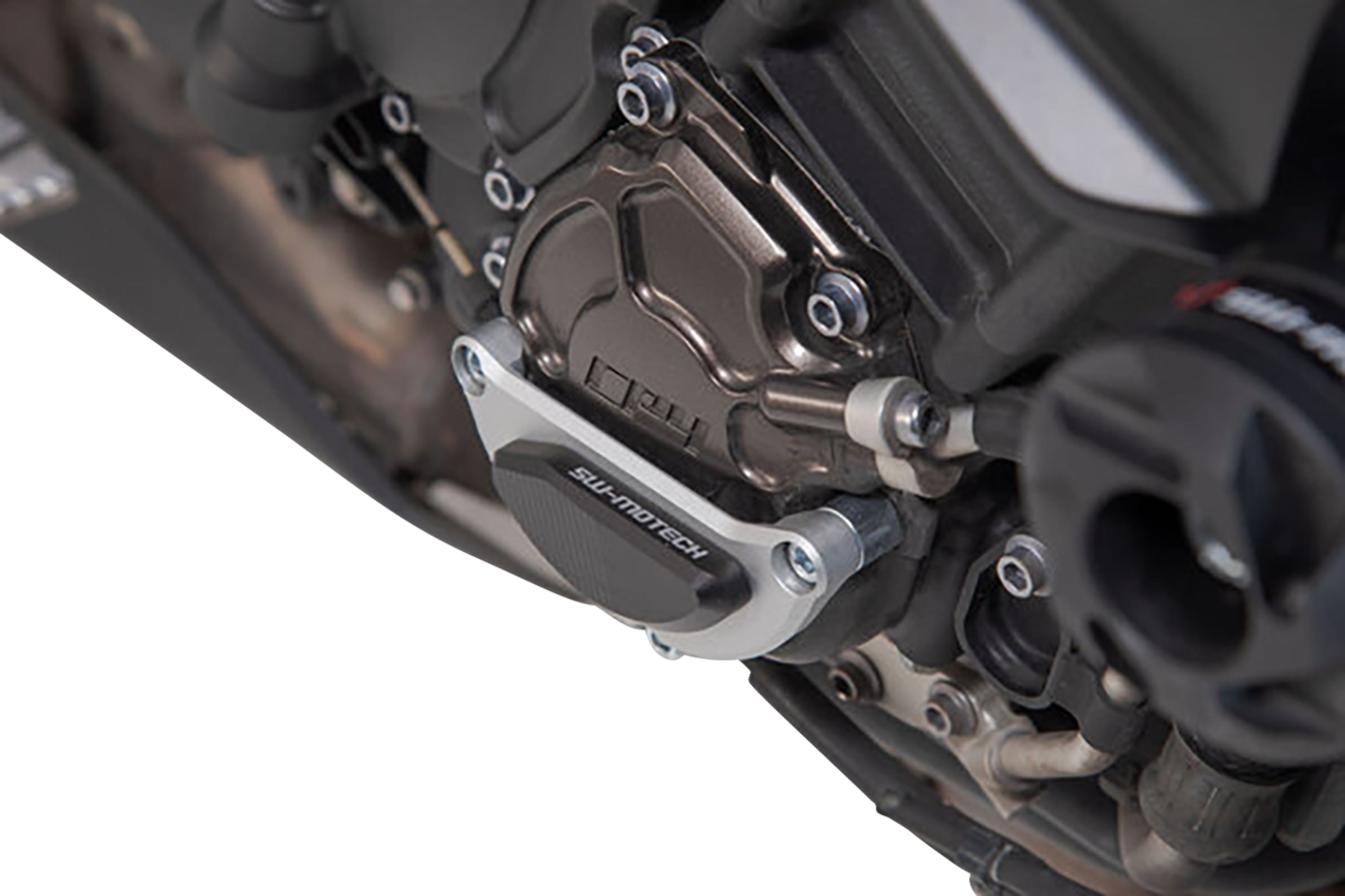 SW-MOTECH Engine Case Protector - Black/Silver - Yamaha - MT- MSS.06.564.10000