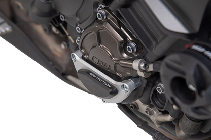SW-MOTECH Engine Case Protector - Black/Silver - Yamaha - MT- MSS.06.564.10000