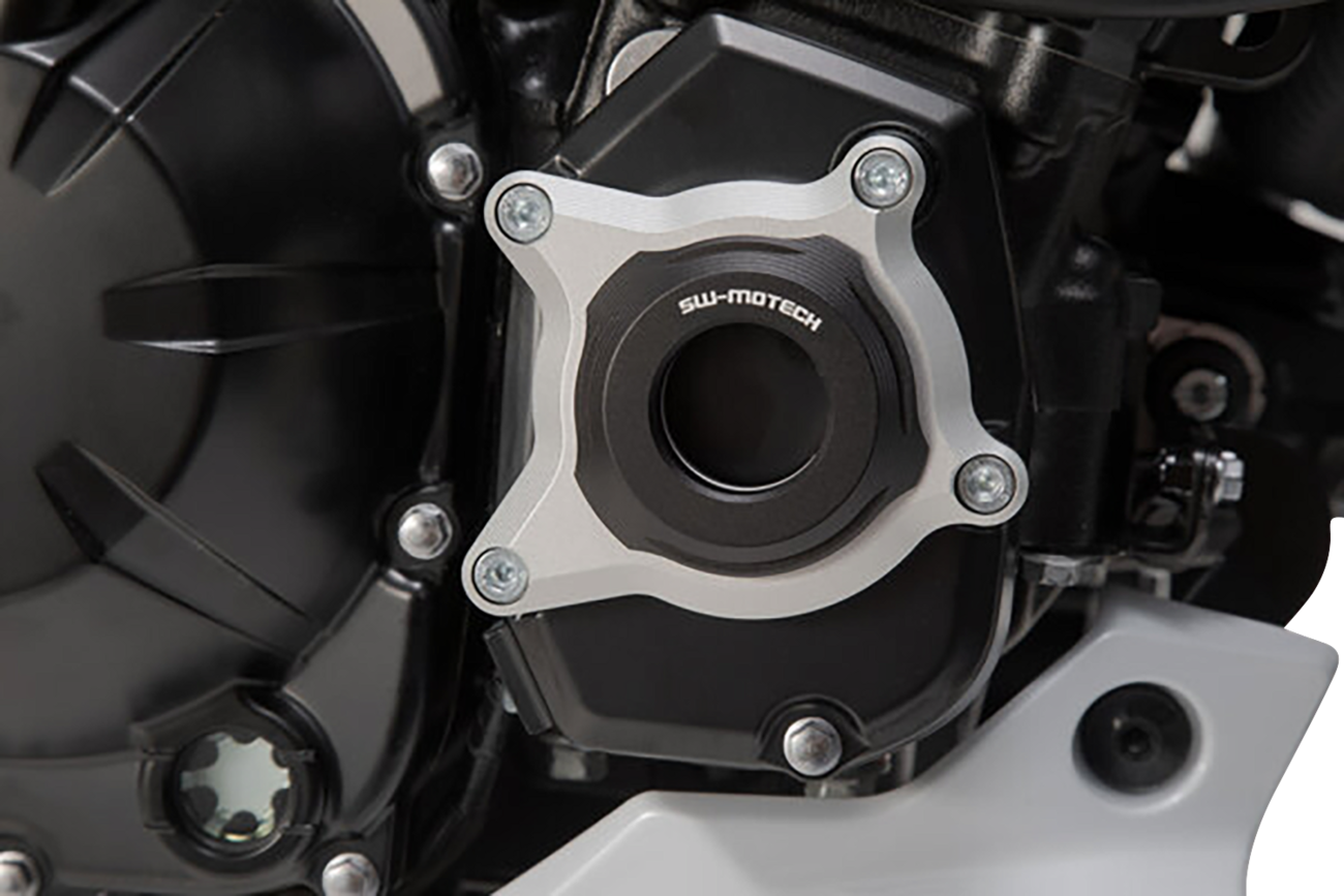 SW-MOTECH Engine Case Protector - Black/Silver - Kawasaki - Z900 MSS.08.868.10000