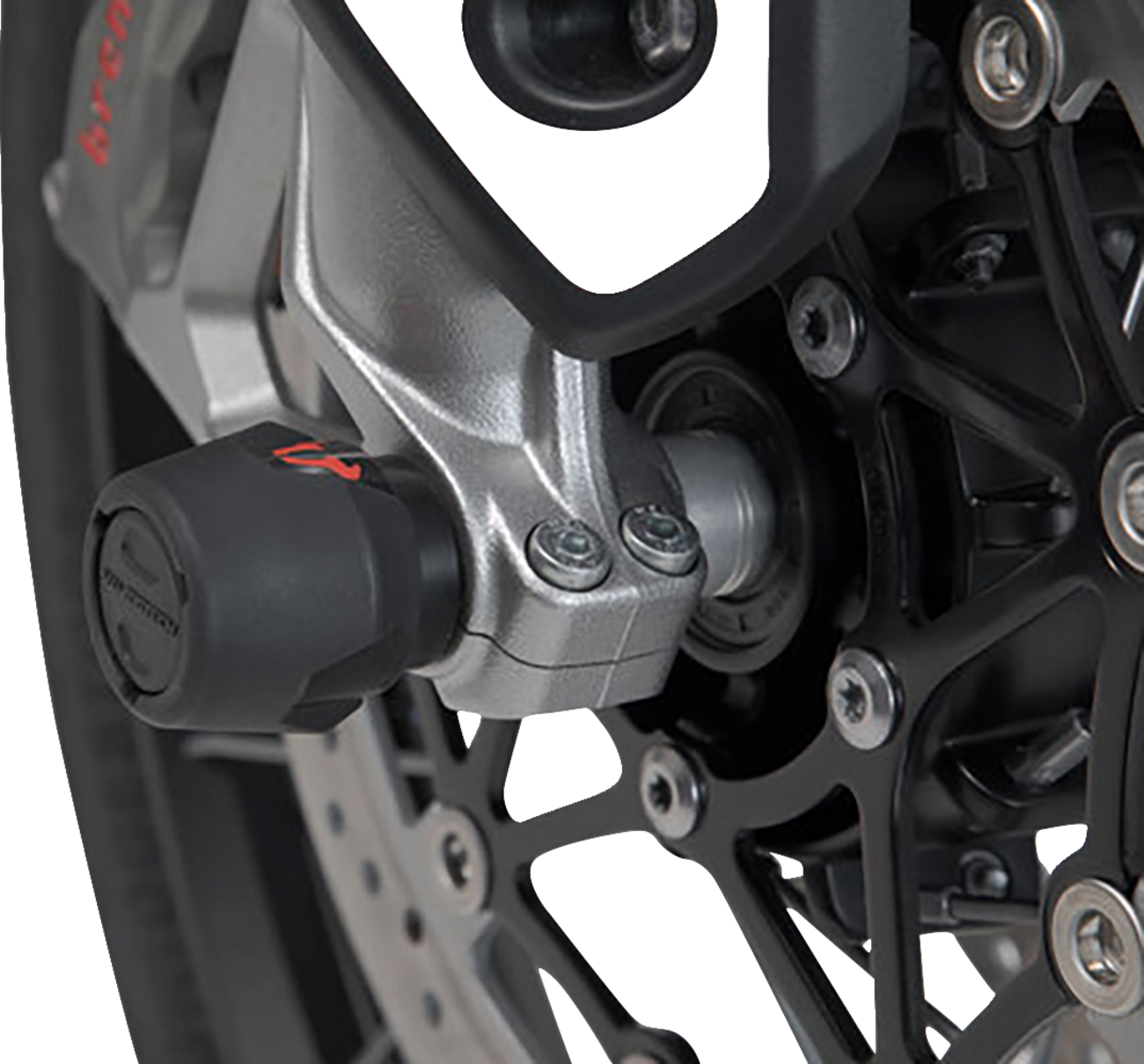 SW-MOTECH Axle Sliders - Front - Set - Triumph/Yamaha STP.11.176.10201/B