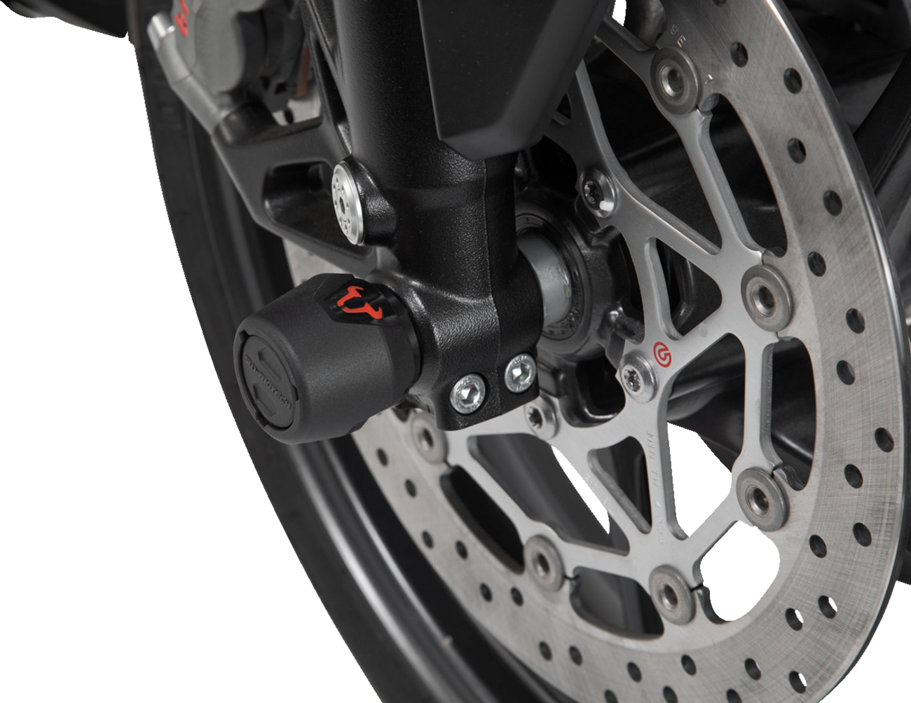 SW-MOTECH Axle Sliders - Front - Set - Triumph/Yamaha STP.11.176.10201/B