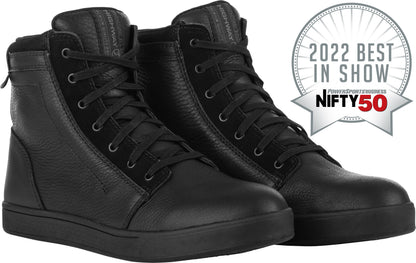 Axle Leather Waterproof Shoes Black/Black Sz 05