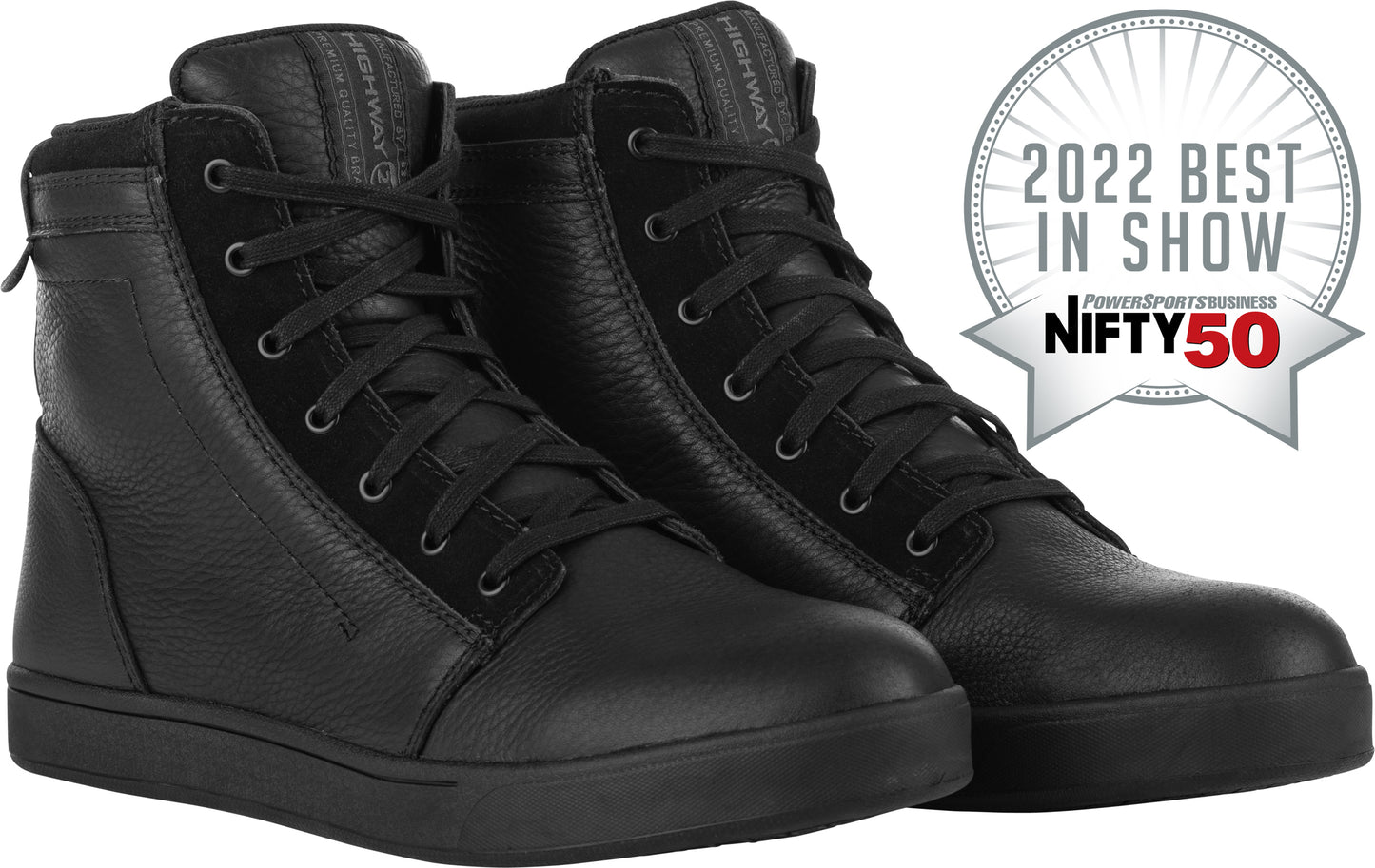 Axle Leather Waterproof Shoes Black/Black Sz 14