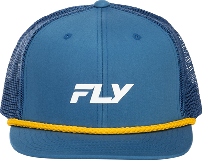 Fly Trucker Hat Blue/Yellow